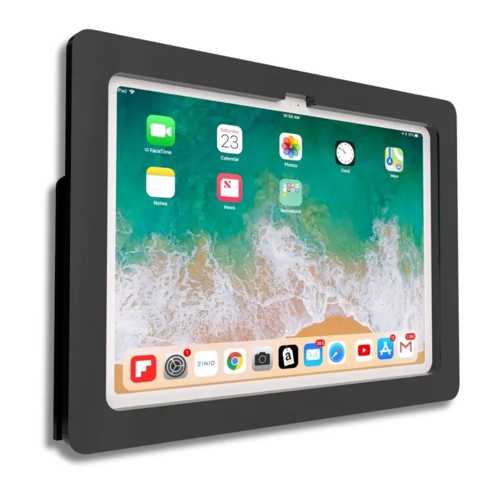[11365] iPad 10 10.9 Wall Mount w USB C cable Black Acrylic